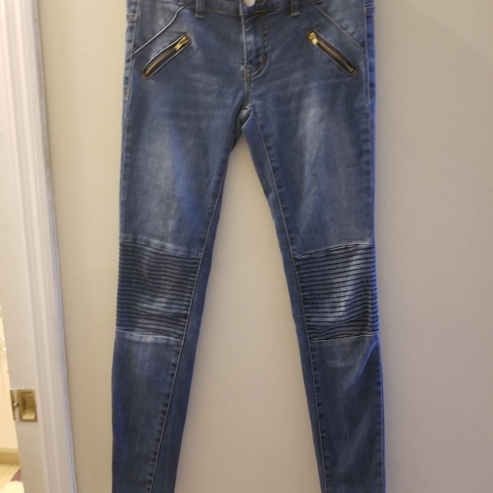 Mid rise denim legging